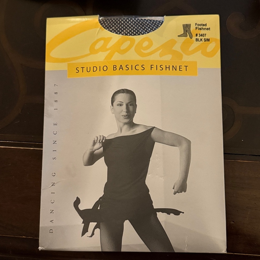 Capezio Black Studio Basics Fishnet Tights
